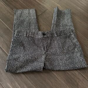 Banana Republic Black and White Patterned Pants